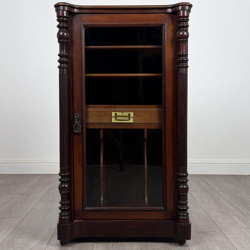 Antique 19th Century Glazed Cabinet in Mahogany (1 of 10)