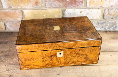 Superb Burr Walnut Writing Slope 1860 (1 of 13) Superb Burr Walnut Writing Slope 1860 (1 of 13)
