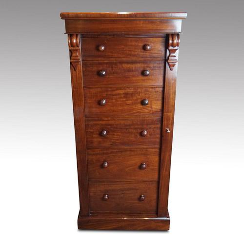 Victorian Mahogany  6 Drawer Wellington Chest (1 of 8)