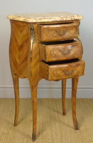 Good Pair Of French Inlaid Bedside Cabinets With Ormolu Mounts (1 of 7)