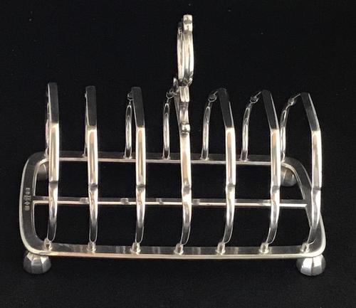 Late Victorian Silver Plated Seven Bar Toast Rack (1 of 4) Late Victorian Silver Plated Seven Bar Toast Rack (1 of 4)