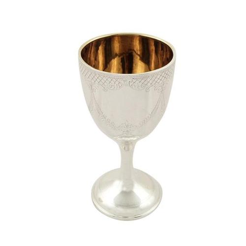 Antique Hallmarked Sterling Silver Wine Goblet 1915 (1 of 9)