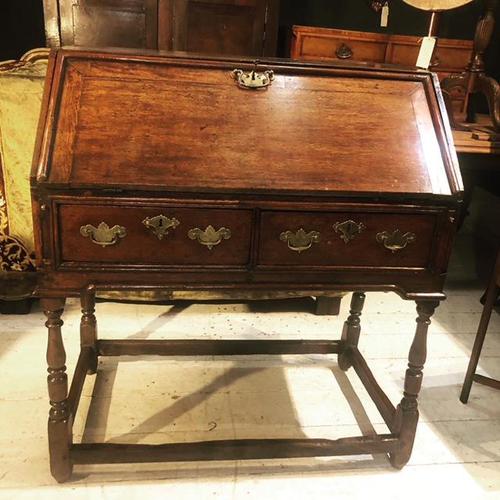 Early 18th Century Oak Bureau on Stand (1 of 7)