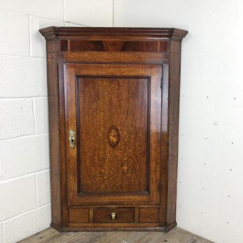 Georgian Oak Corner Cupboard with Inlay (1 of 10) Georgian Oak Corner Cupboard with Inlay (1 of 10)