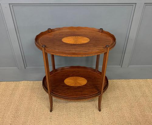 Edwardian Inlaid Mahogany 2 Tier Table (1 of 10) Edwardian Inlaid Mahogany 2 Tier Table (1 of 10)