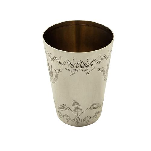Antique Victorian Sterling Silver 'Birds' Beaker 1878 (1 of 10) Antique Victorian Sterling Silver 'Birds' Beaker 1878 (1 of 10)