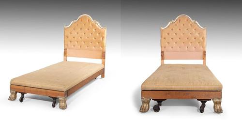 Most Attractive Pair of Early 20th Century Continental Single Beds (1 of 5) Most Attractive Pair of Early 20th Century Continental Single Beds (1 of 5)