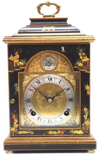 Good Caddy Top Mantel Clock – Chinoiserie Striking 8-day Mantle Clock by Elliot London (1 of 13)