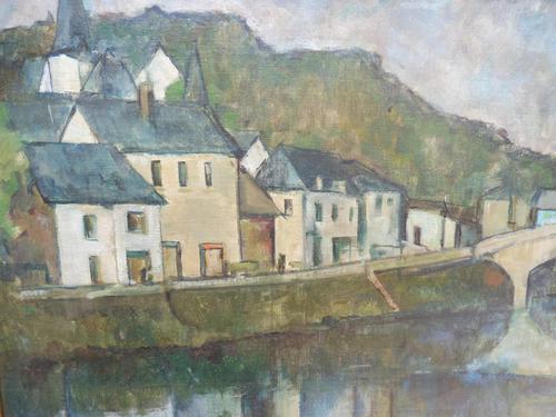 Oil on Canvas Laid on Board by the River Loire Listed Artist John Denahy (1 of 10) Oil on Canvas Laid on Board by the River Loire Listed Artist John Denahy (1 of 10)