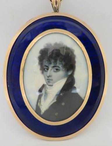 Miniature Portrait Georgian Gentleman 1790 En Grisaille (1 of 4) Miniature Portrait Georgian Gentleman 1790 En Grisaille (1 of 4)