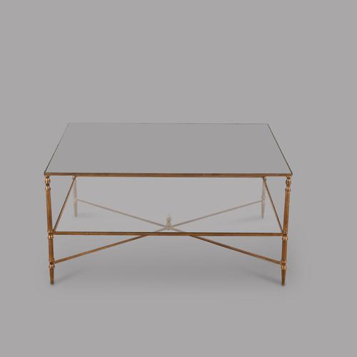 Gilt Metal & Mirrored Coffee Table (1 of 3) Gilt Metal & Mirrored Coffee Table (1 of 3)