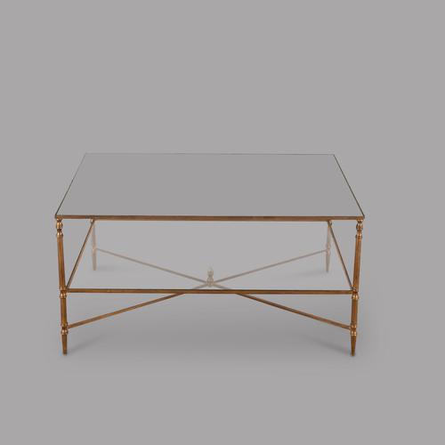 Gilt Metal & Mirrored Coffee Table (1 of 3)