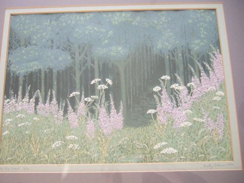 Betty Silburn Screenprint "into the wood" (1 of 3) Betty Silburn Screenprint "into the wood" (1 of 3)