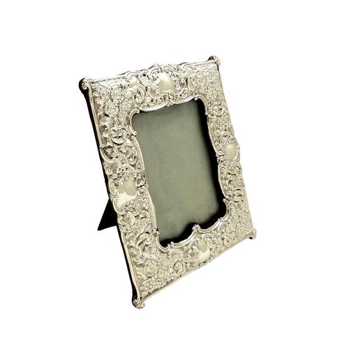 Antique Edwardian Sterling Silver 8" Photo Frame  1901 (1 of 10)