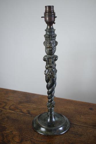 Bronze Table Lamp - Bearded Man (1 of 10) Bronze Table Lamp - Bearded Man (1 of 10)