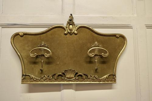 French Baroque Style Brass & Velvet Coat Hanger (1 of 5) French Baroque Style Brass & Velvet Coat Hanger (1 of 5)