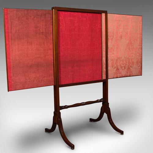 Antique Extending Fire Screen, English, Fireside Shield, Victorian c.1860 (1 of 10)