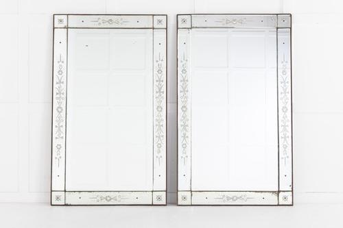 Pair of 19th Century French 'Venetian' Mirrors (1 of 8)