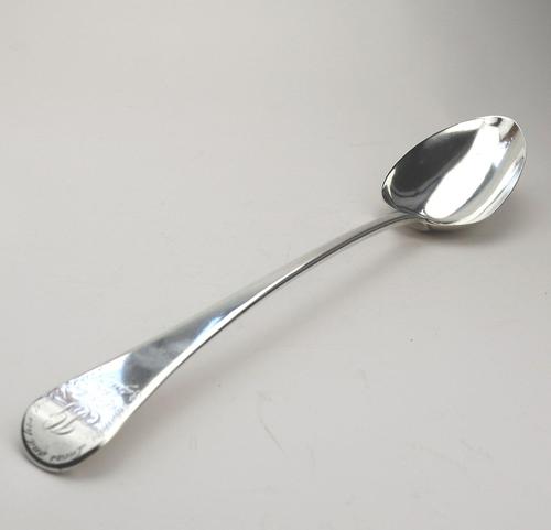 A Georgian Solid Silver Basting Spoon - Unusual Inscription C.1808 (1 of 8) A Georgian Solid Silver Basting Spoon - Unusual Inscription C.1808 (1 of 8)