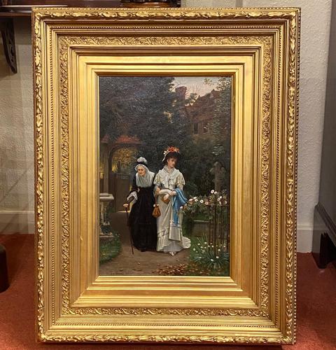 Fine Quality Ornately Framed Oil on Canvas Entitled ‘Sunday Best’ by Victorian Artist Arthur Langley Vernon (1 of 6) Fine Quality Ornately Framed Oil on Canvas Entitled ‘Sunday Best’ by Victorian Artist Arthur Langley Vernon (1 of 6)