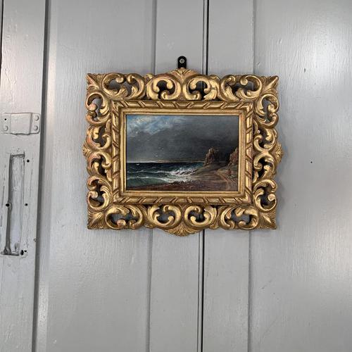 Antique oil painting seascape coastal scene of St Owens Ouens Bay Jersey (1 of 10) Antique oil painting seascape coastal scene of St Owens Ouens Bay Jersey (1 of 10)