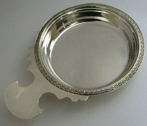 Large English Solid Sterling Silver Wine Taster or Porringer 1936 (1 of 6) Large English Solid Sterling Silver Wine Taster or Porringer 1936 (1 of 6)