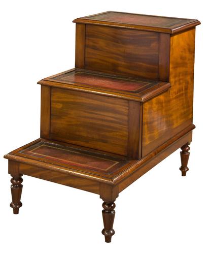 Early Victorian 3 Step Commode/bed Steps (1 of 7) Early Victorian 3 Step Commode/bed Steps (1 of 7)