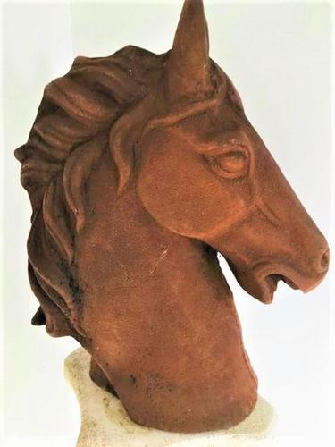 Vintage Cast Iron Horse Head - Large & Heavy (1 of 2)