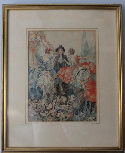 Vintage Original Watercolour - poss. Book Illustration - Yvonne Hind (1 of 8) Vintage Original Watercolour - poss. Book Illustration - Yvonne Hind (1 of 8)