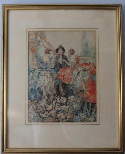 Vintage Original Watercolour - poss. Book Illustration - Yvonne Hind (1 of 8)