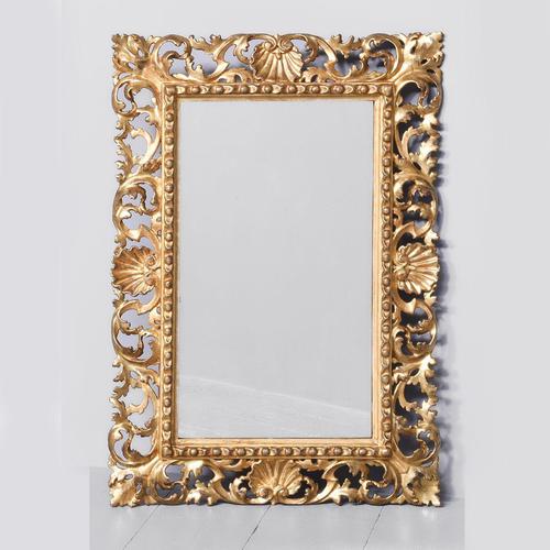 Florentine Carved Giltwood Wall Mirror in Excellent Condition (1 of 5)