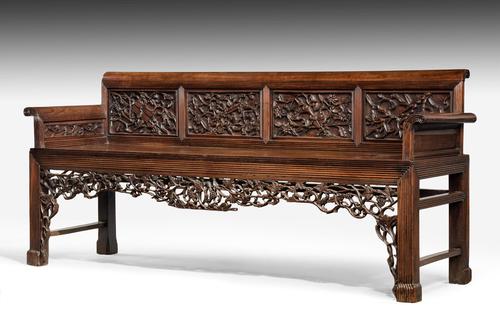 Mid 19th Century Chinese Hardwood Sofa (1 of 9)