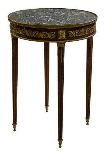A French Grey Marble Topped Occasional Table (1 of 6) A French Grey Marble Topped Occasional Table (1 of 6)