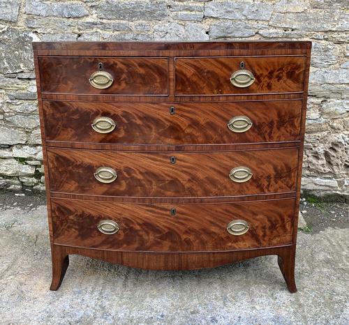 Regency Flame Mahogany Bow Front Chest of Drawers (1 of 17) Regency Flame Mahogany Bow Front Chest of Drawers (1 of 17)