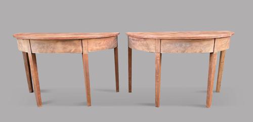 Pair of Late Georgian Bleached Console Tables (1 of 4)