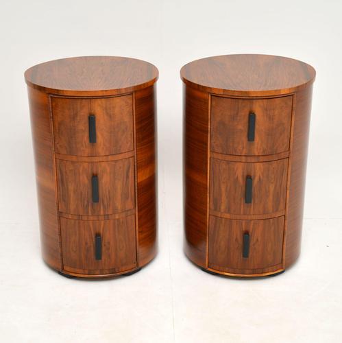Pair of Art Deco Walnut Bedside Chests (1 of 13) Pair of Art Deco Walnut Bedside Chests (1 of 13)