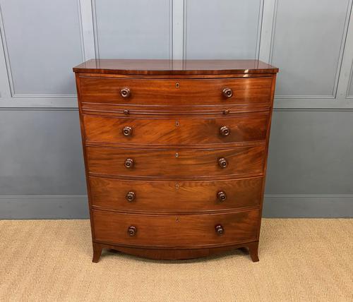 George IV Large Mahogany Bow Chest of Drawers (1 of 20)