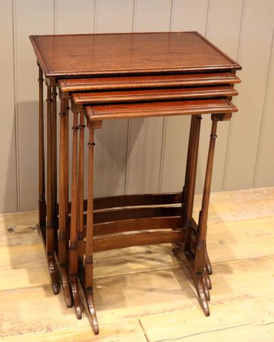 Mahogany Nest of Four Tables (1 of 11)