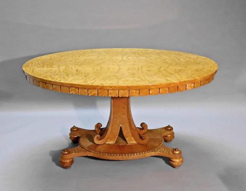 Birds Eye Maple Centre Table Attributed to Gillows (1 of 8) Birds Eye Maple Centre Table Attributed to Gillows (1 of 8)