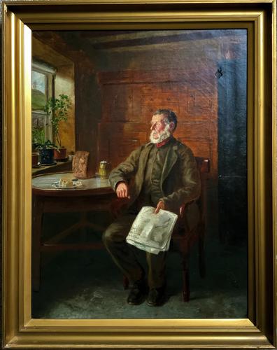 BAD NEWS FROM THE WAR! 'Walter Tomlinson' Portrait Oil Painting (1 of 16) BAD NEWS FROM THE WAR! 'Walter Tomlinson' Portrait Oil Painting (1 of 16)
