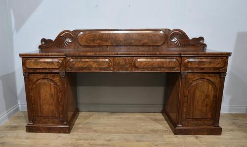 Large late Regency mahogany pedestal sideboard (1 of 4)