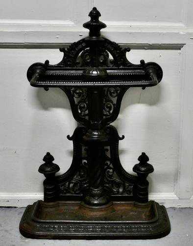 Large Cast Iron Umbrella Stick Stand (1 of 8) Large Cast Iron Umbrella Stick Stand (1 of 8)