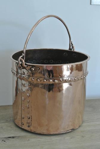 Fine Early 19th Century Copper Ember Bucket Coal Bucket Log Bucket (1 of 11) Fine Early 19th Century Copper Ember Bucket Coal Bucket Log Bucket (1 of 11)