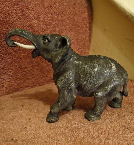 Austrian Cold-Painted Bronze Elephant (1 of 3)