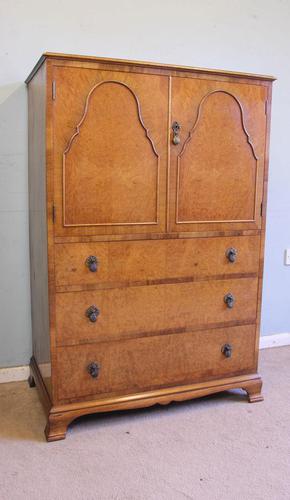 Quality Burr Walnut Tallboy Chest of Drawers (1 of 10)