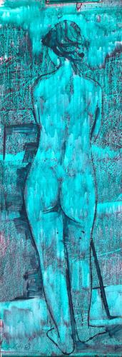 Original Watercolour 'Contemplation' by Ken Walch 1928-2017 Initialled & Dated 1988 (1 of 1) Original Watercolour 'Contemplation' by Ken Walch 1928-2017 Initialled & Dated 1988 (1 of 1)