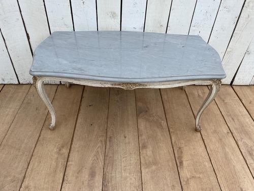 Mid Century French Marble Top Coffee Table (1 of 6)