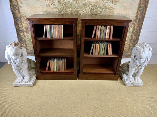 Pair of Late Victorian Mahogany Bookcases (1 of 5)