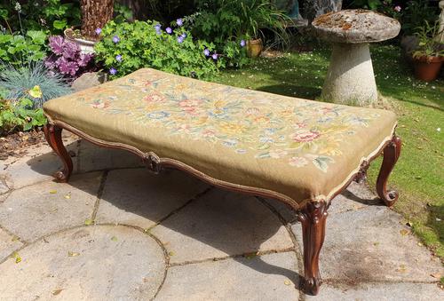 Rare Large 19th Century Rosewood Centre Stool (1 of 7)