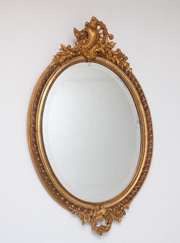 19th Century French Gilt Wall Mirror (1 of 8)